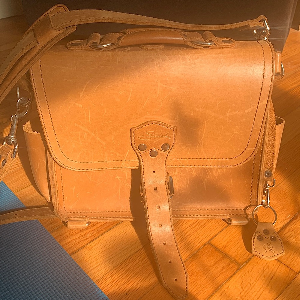 Saddleback Leather Satchel/Briefcase in Tobacco Color